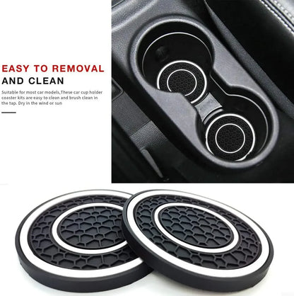 Anti-slip car coasters