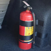 1set Car Trunk Organizer Elastic Fixing Strap Fire Extinguisher Fixing Strap Universal Storage Bracket Velcro Strip Auto Parts