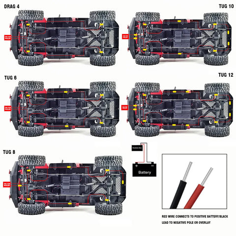 car chassis lights 36 lights off-road vehicle voice-activated 3D lens colorful 12v dual-control ambient light chassis light