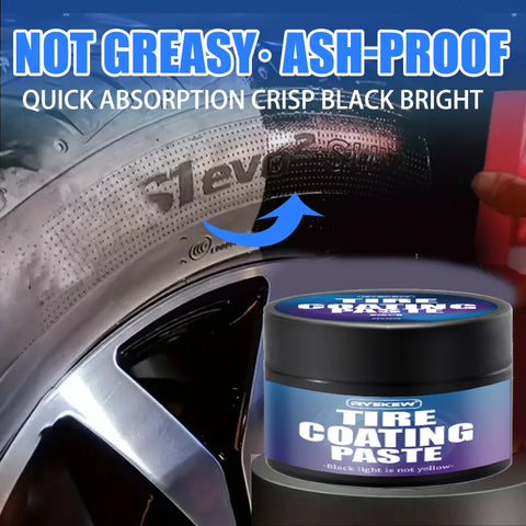 Tire shine paste restores new black color lasting protection of car rubber parts shine paste polishes car tires  shine car tires
