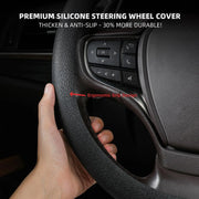 Anti-slip silicone steering wheel cover for cars