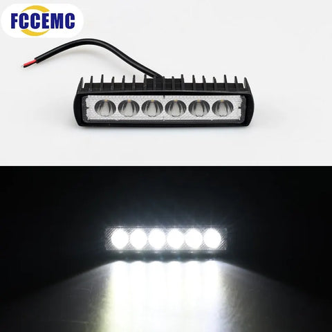 6 LED Offroad Car Work Light Spotlight Daytime Running Light 12V Flood Beam For Jeep 4x4 ATV 4WD SUV Car Styling