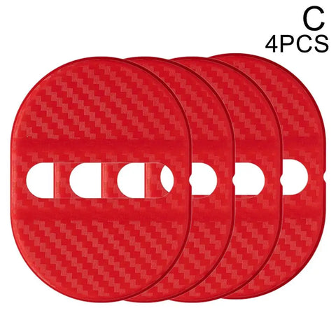 Universal Car Door Lock Protective Cover 4PCS Self-adhesive Car Decorative Accessories Car Door Lock Anti Rust Sleeve