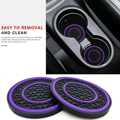 Anti-slip car coasters