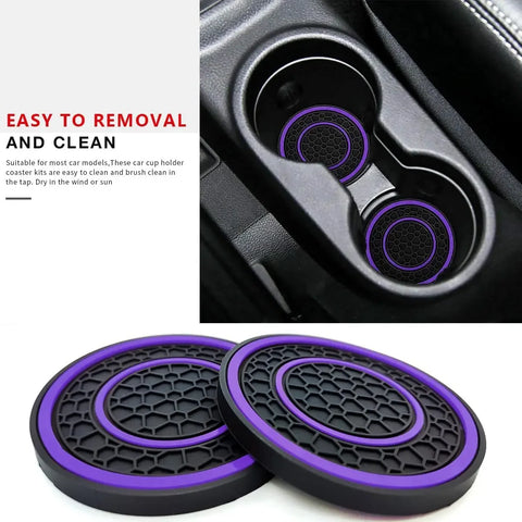 Anti-slip car coasters