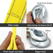 5 M Car Tow Cable 3 Ton Capacity Hooks Included Towing Pull Rope Emergency Rescue Off Road Design Heavy Duty Tow Road Emergency