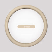 Napa Leather Perforated Patchwork Car Steering Wheel Cover, Non-slip, Breathable, Universal 15 Inch (Approx. 38cm)