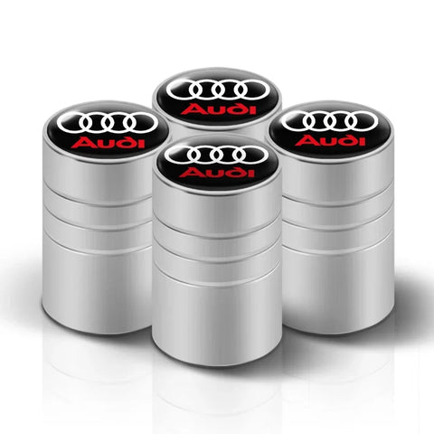 4Pcs Car Styling 3D Aluminum Metal Car Wheel Tire Air Valve Caps Cover For Audi A3 A4 b6 b8 b7 A6 A8 S Line S3 S4 S6 Q3 Q5 Q7 Q8