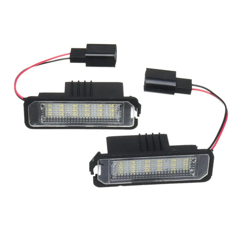 2Pcs Car License Plate Lights  LED Number License Plate Light Lamps for VW GOLF 4 6 Polo 9N Passat NEW Beetle