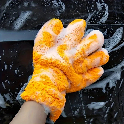 Car Body Interior Cleaning Towel Gloves