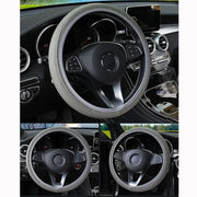 37-39cm PU leather steering wheel cover for cars